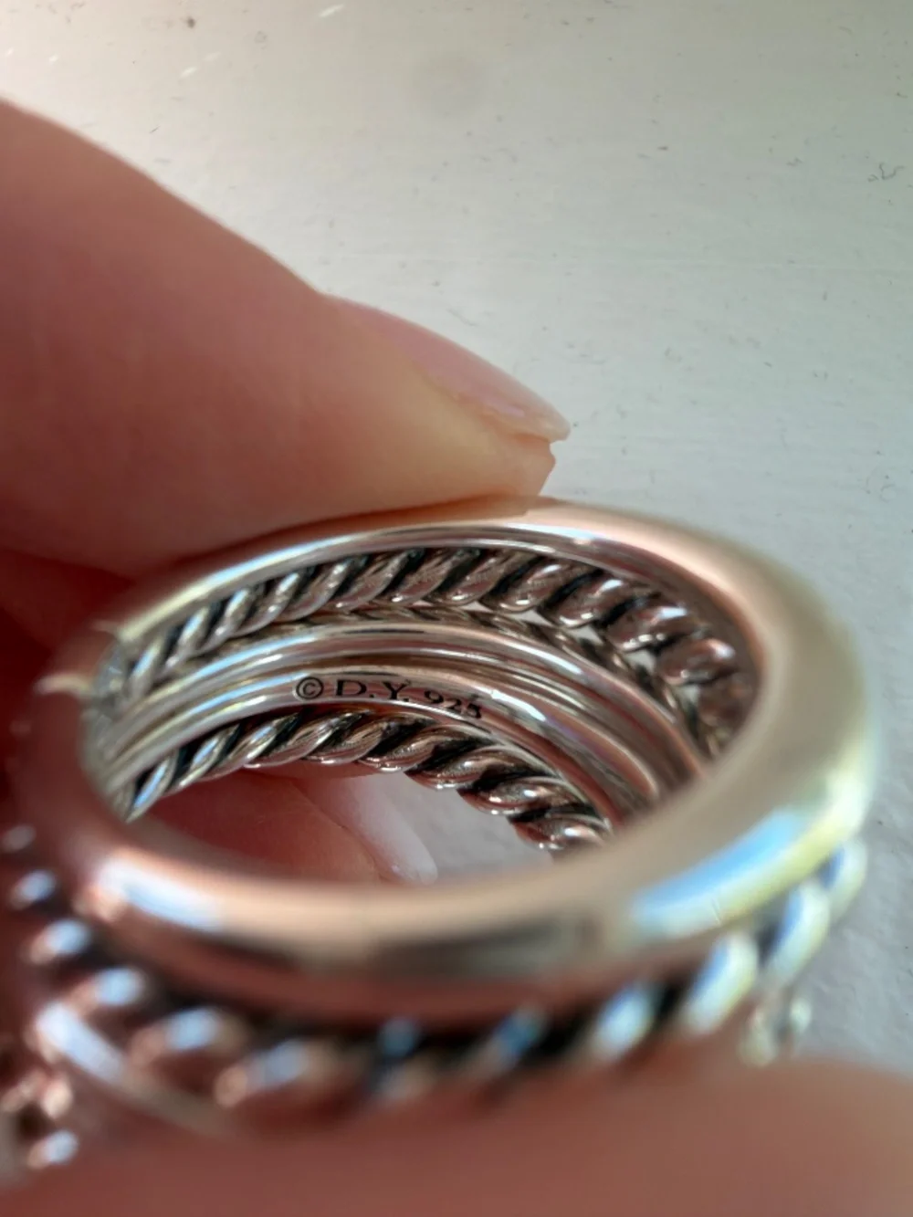 David Yurman Five Row Pure Form Ring - Picture 6 of 9